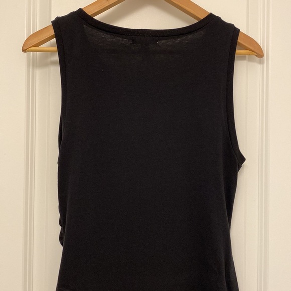 Leith Ruched Body Con Sleeveless Dress Black M - Picture 10 of 12
